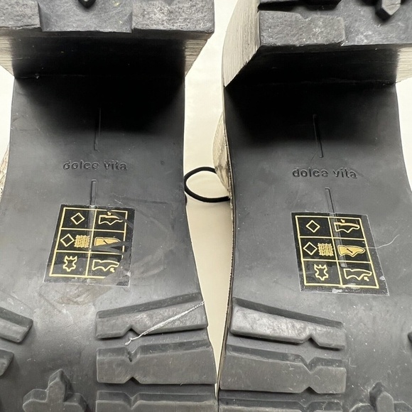 Dolce Vita Womens Back Zip Snake Print Heels Boots Booties Leather Size 8.5 - Picture 11 of 12